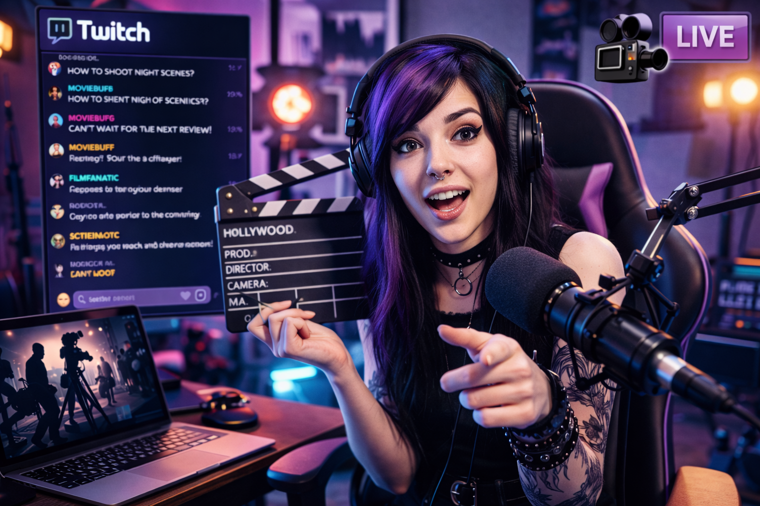 Streameuse en direct sur Twitch